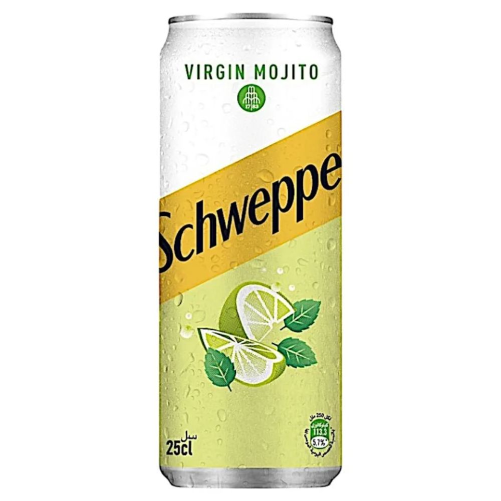 Schweppes virgin mojito canette 25cl